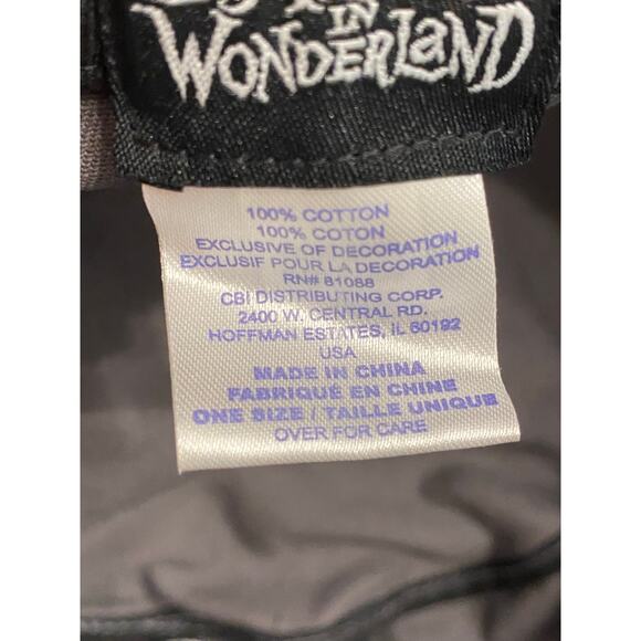 Alice in Wonderland Cheshire Cat Cadet Cap Alt Punk Fantasycore Disney Goth - Picture 8 of 8